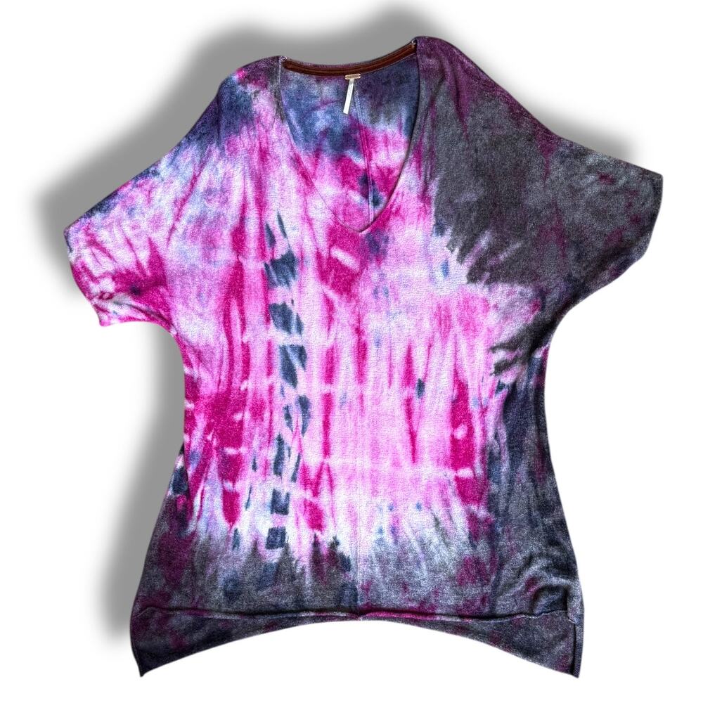 Free People Crushed Galaxy Tie Dye Tunic EUC - Picture 3 of 11